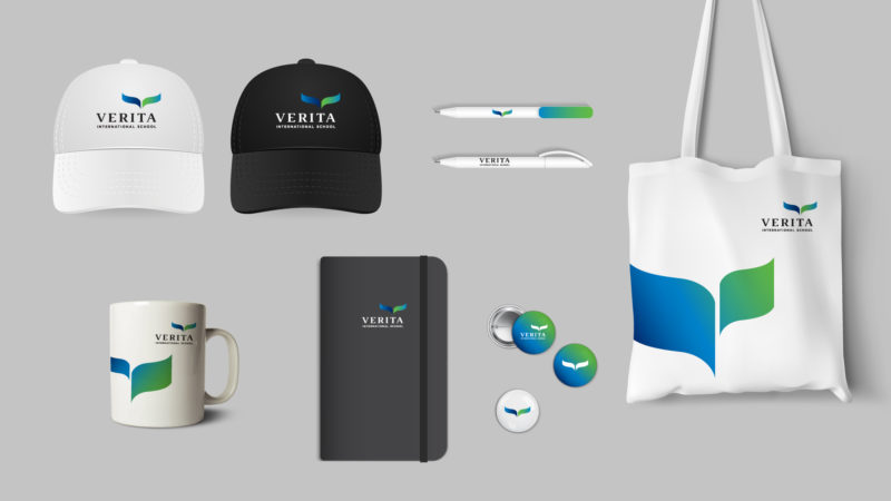 Verita International School Branding - Pattern